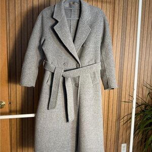 Gray Double-Breasted Pea Coat